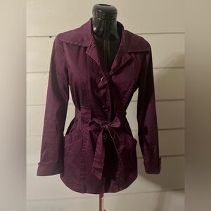 Women’s Plum Purple Trench Coat